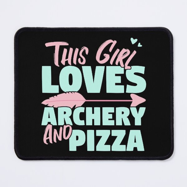 Item preview, This Girl Loves Archery And Pizza Gift product designed and sold by theodoros20.
