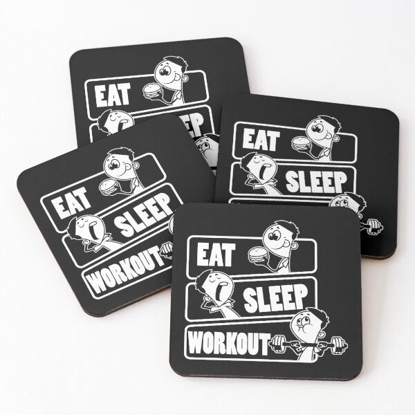 Item preview, Eat Sleep Workout Repeat - Funny Work Out Gym Gift design designed and sold by theodoros20.