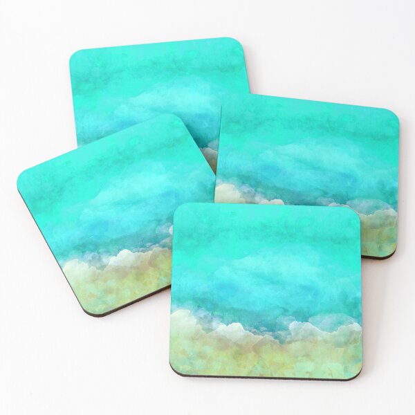 Item preview, Abstract, contemporary painting, teal, white, pastel designed and sold by Svitac.
