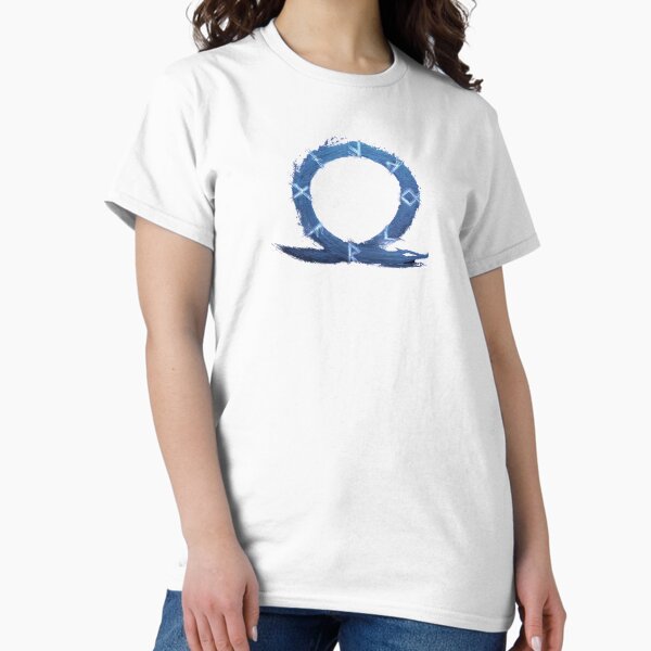 Vista previa del artículo con la obra «Logotipo de God of War Azul», diseñado y vendido por Playzone.
