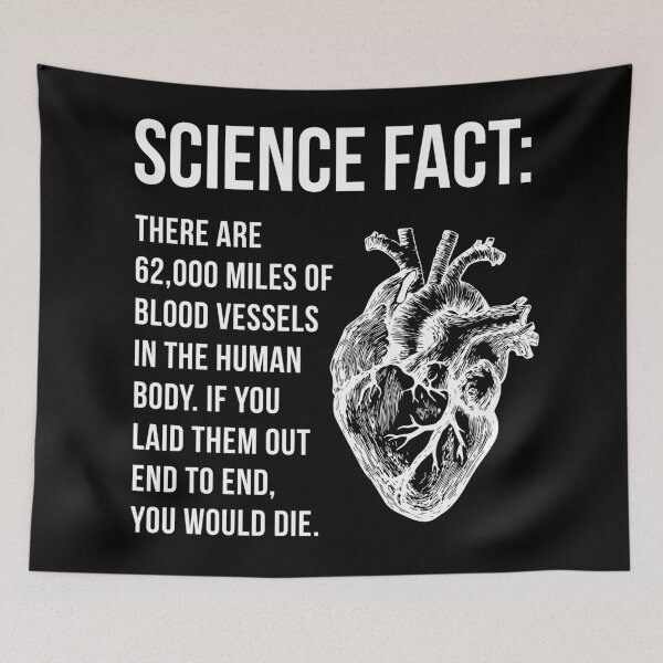 Item preview, Science Fact - Blood Vessels designed and sold by notoriousitees.