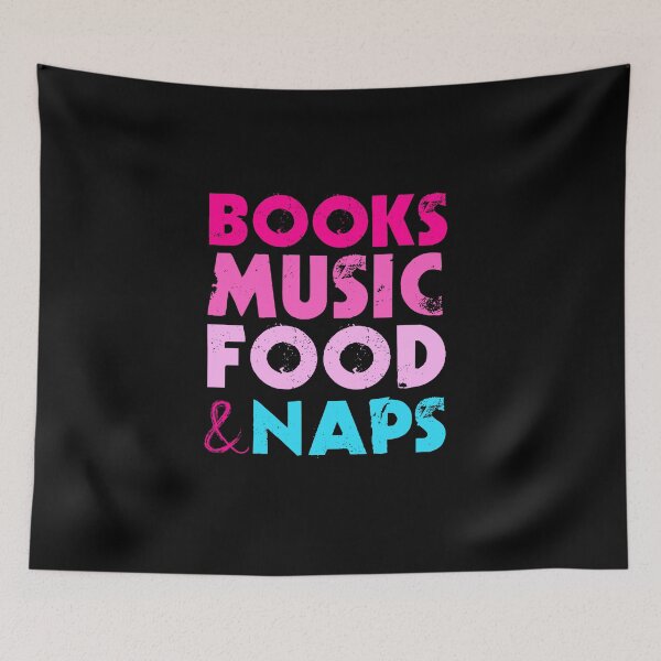 Item preview, Books music food & naps designed and sold by FurioInc.