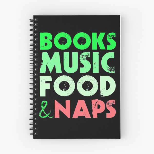 Item preview, Books music food & naps designed and sold by FurioInc.