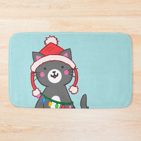 Item preview, Piebald Christmas Cat designed and sold by PurfectlyBrewed.