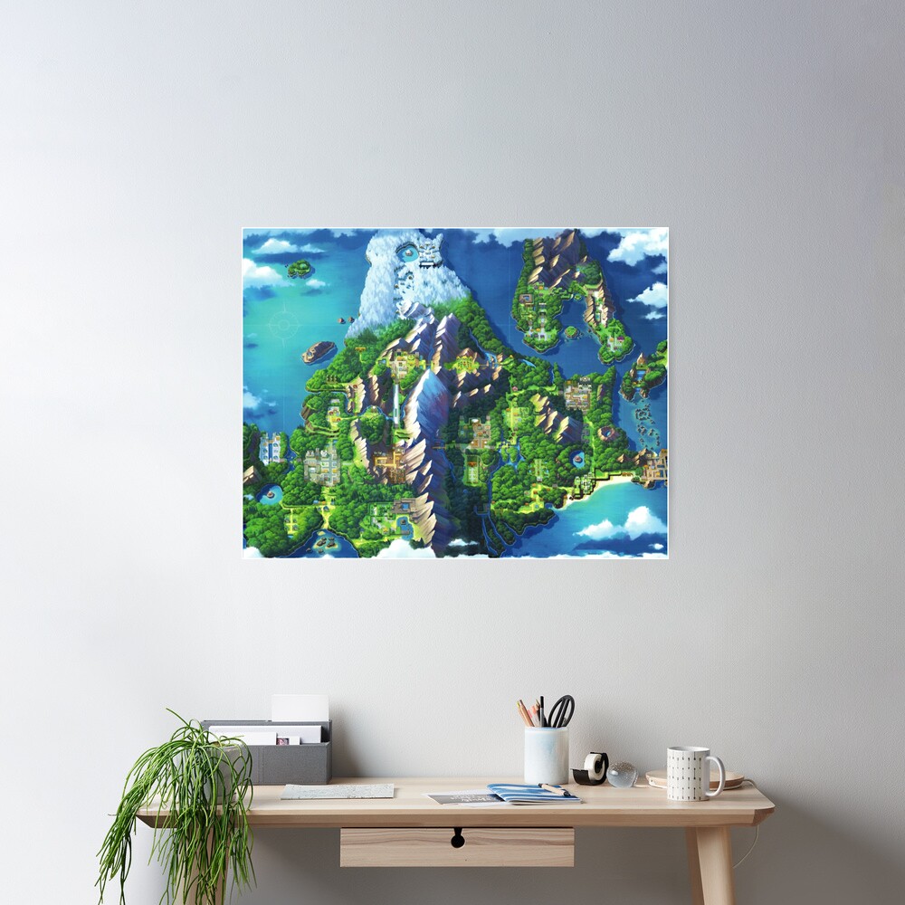 Sinnoh Map Poster