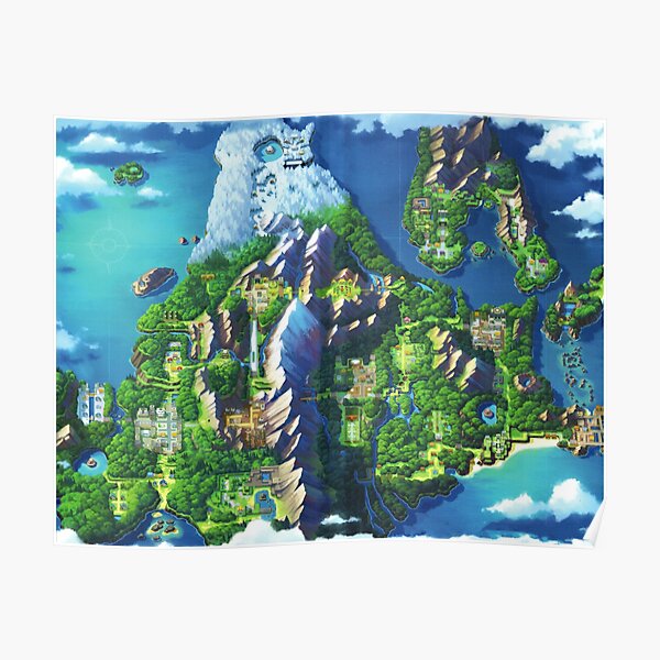 Sinnoh Map Poster