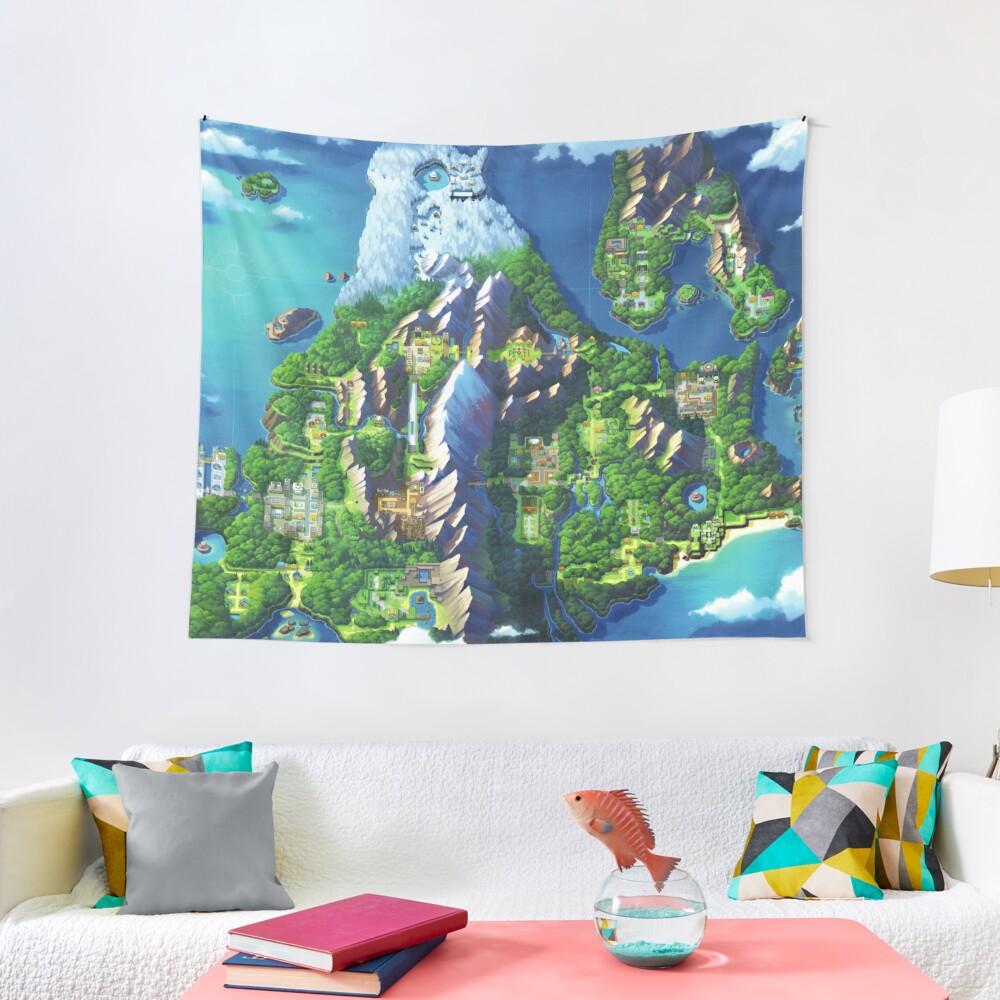 Sinnoh Map Tapestry