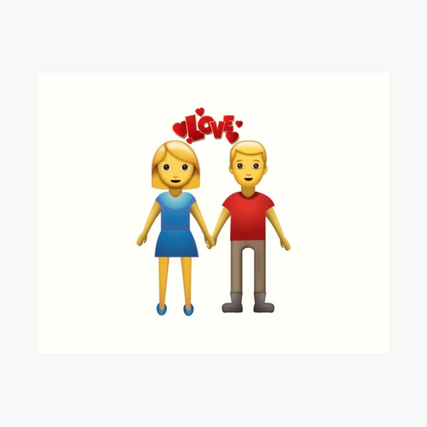 Relationship Emoji Art Prints For Sale Redbubble