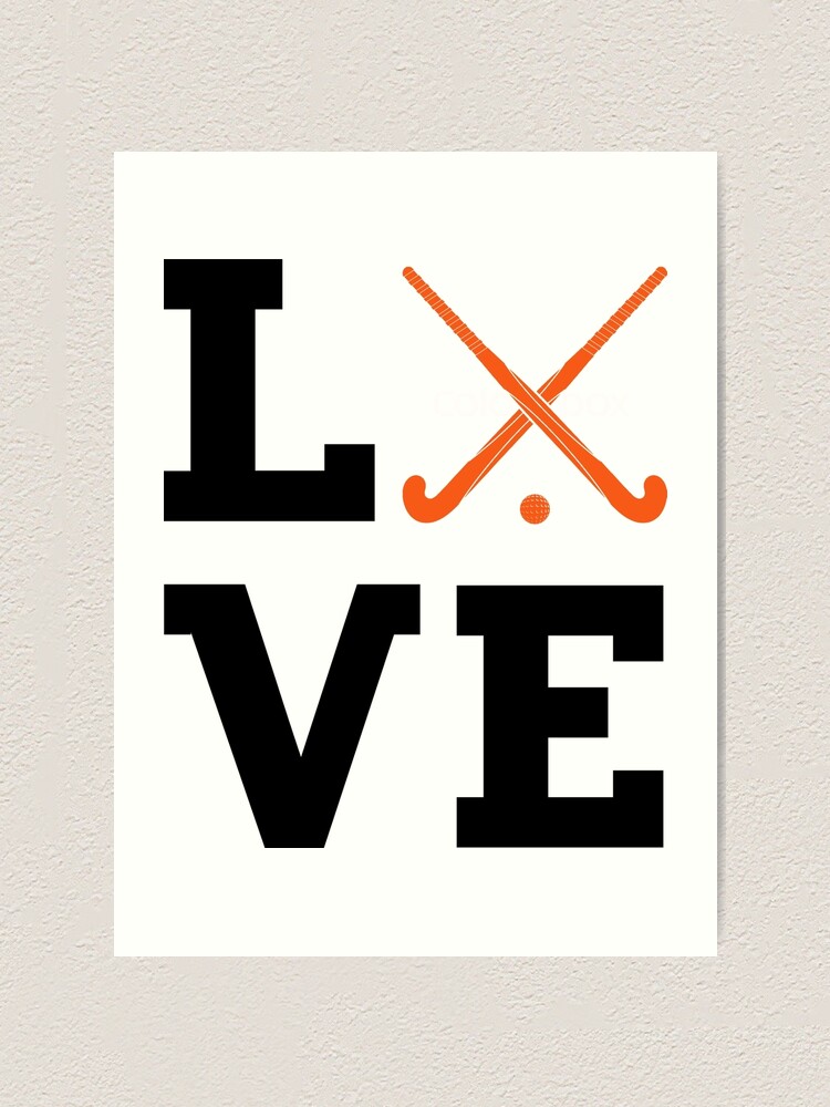 I Love Field Hockey T Shirts Art Print By Gogigogon Redbubble<script async src=