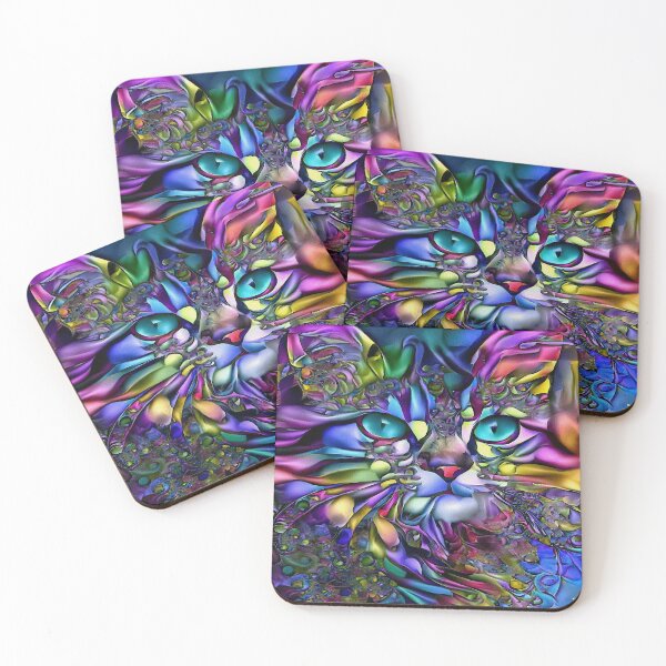 Item preview, Andyna Pacific, gat, cat, chat kitty, lea roche paintings designed and sold by L. ROCHE.