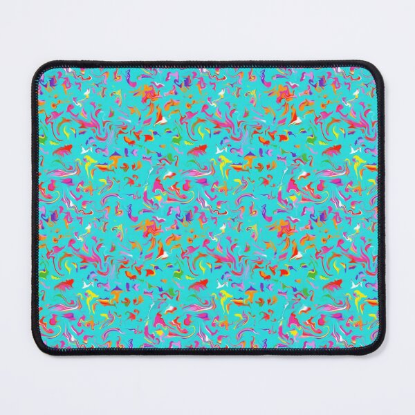Item preview, Turquoise Color Splash Swirls designed and sold by AmeyCamp.