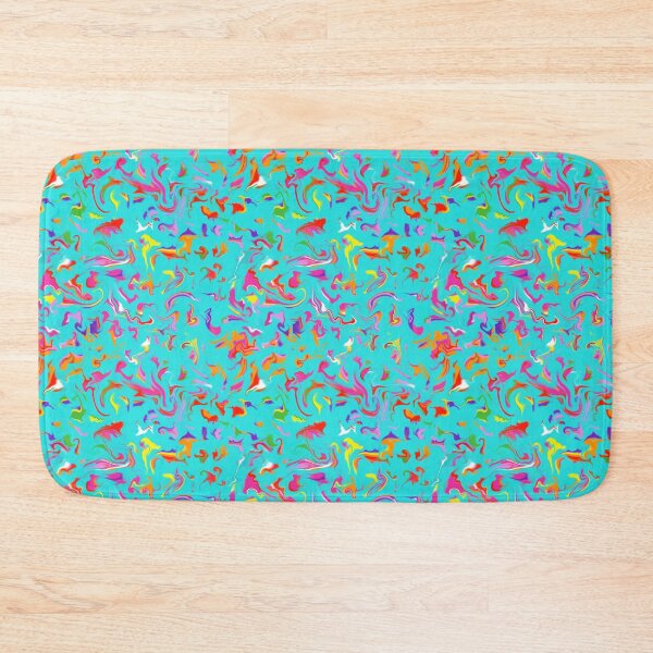 Item preview, Turquoise Color Splash Swirls designed and sold by AmeyCamp.