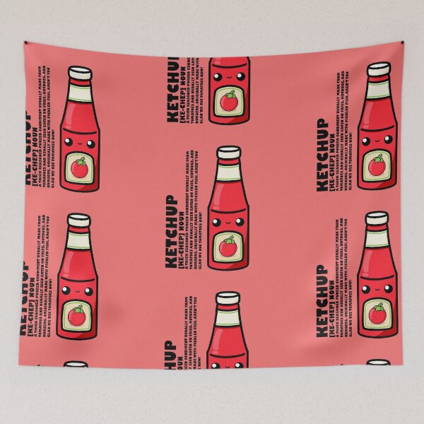 Item preview, Cute Cartoon Tomato Ketchup || Tomato Sauce || Kawaii designed and sold by cookingwithten.