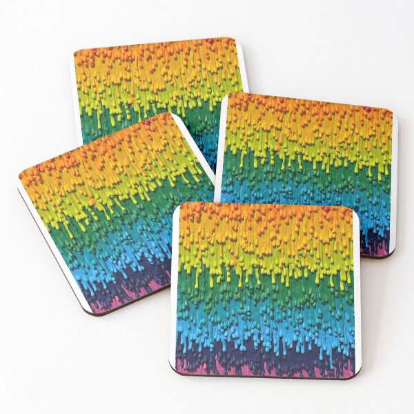 Item preview, Rainbow Melted Crayon Drips designed and sold by anxiousdino.