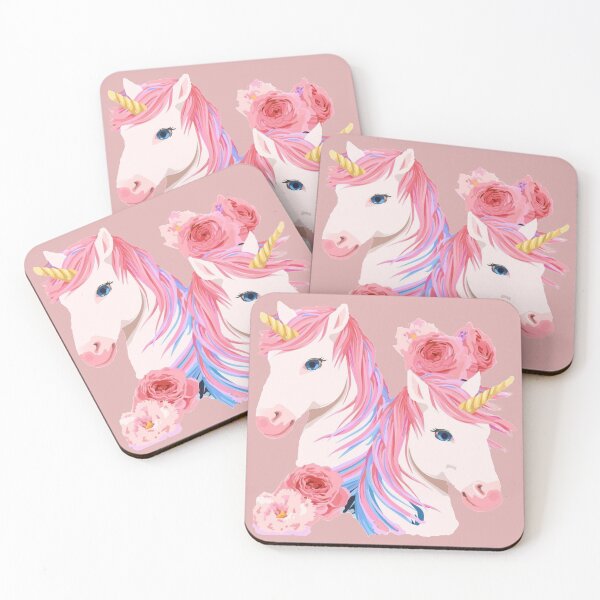 Item preview, Los dos unicornios de pétalos de rosa. designed and sold by Karine Dupras.