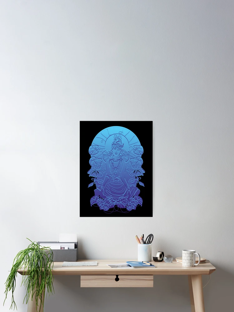 Thumbnail 2 of 3, Poster, blue designed and sold by InfinitePathArt.
