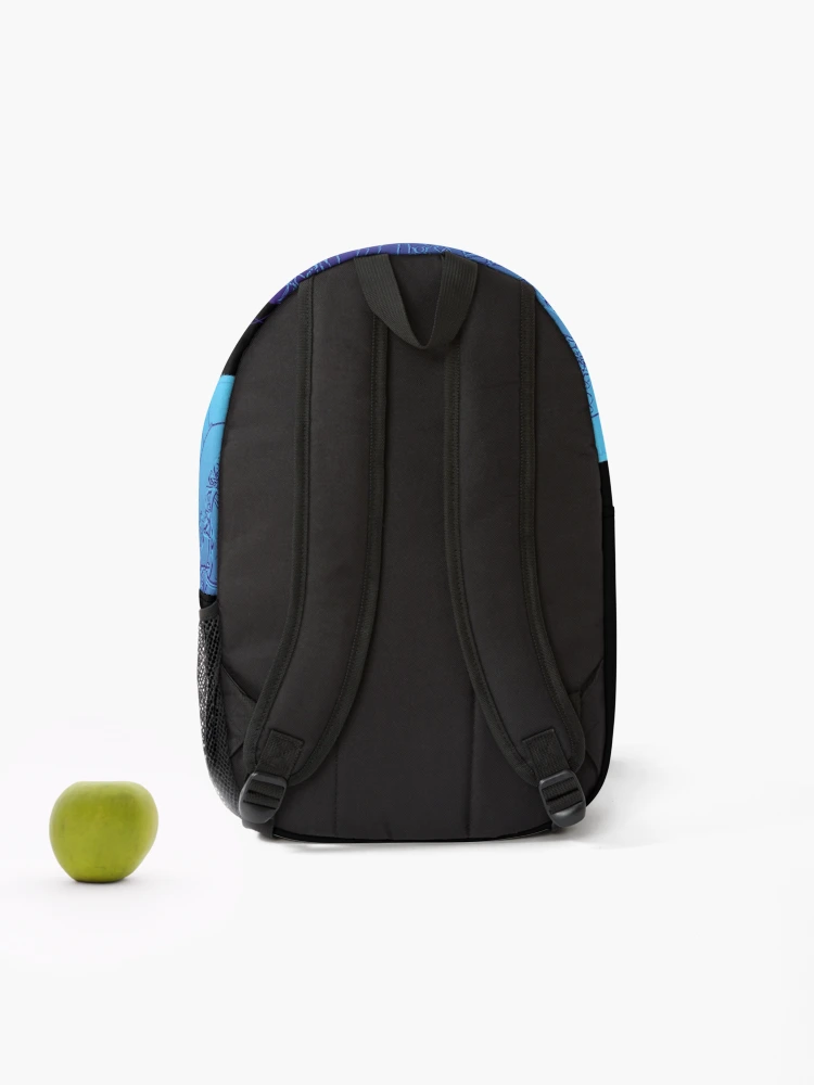 Thumbnail 2 of 3, Backpack, blue designed and sold by InfinitePathArt.