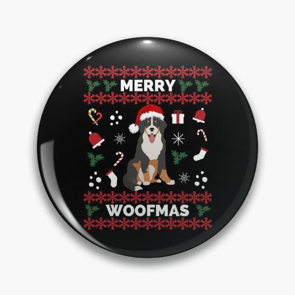 Item preview, Bernese Mountain Dog Merry Woofmas Christmas Gift - Merry Woofmas Bernese Mountain Dog Christmas Holiday designed and sold by ExploreTheStore.