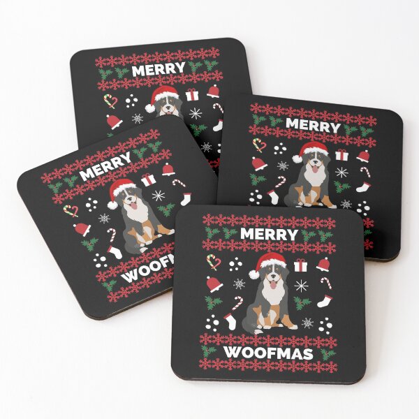 Item preview, Bernese Mountain Dog Merry Woofmas Christmas Gift - Merry Woofmas Bernese Mountain Dog Christmas Holiday designed and sold by ExploreTheStore.