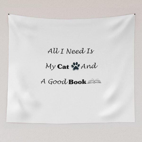 Item preview, All I Need is My Cat and a Good Book T-shirt designed and sold by Innovational.