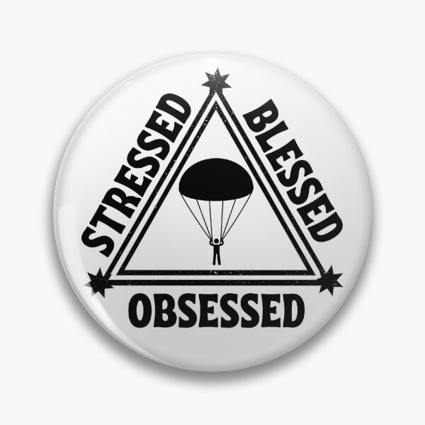 Item preview, Sky Diving: Stressed. Blessed. Obsessed. designed and sold by TheGreenGoat.