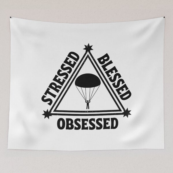 Item preview, Sky Diving: Stressed. Blessed. Obsessed. designed and sold by TheGreenGoat.