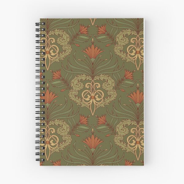 Item preview, Victorian vintage pattern with tendrils and flowers designed and sold by cat-astro-phe.