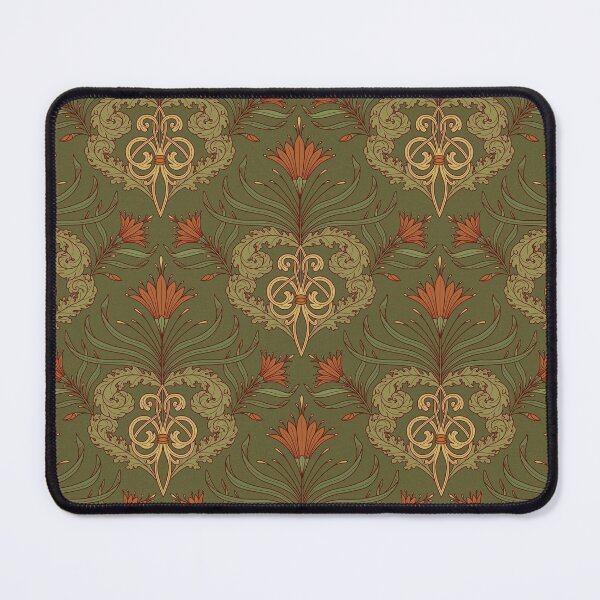 Item preview, Victorian vintage pattern with tendrils and flowers designed and sold by cat-astro-phe.