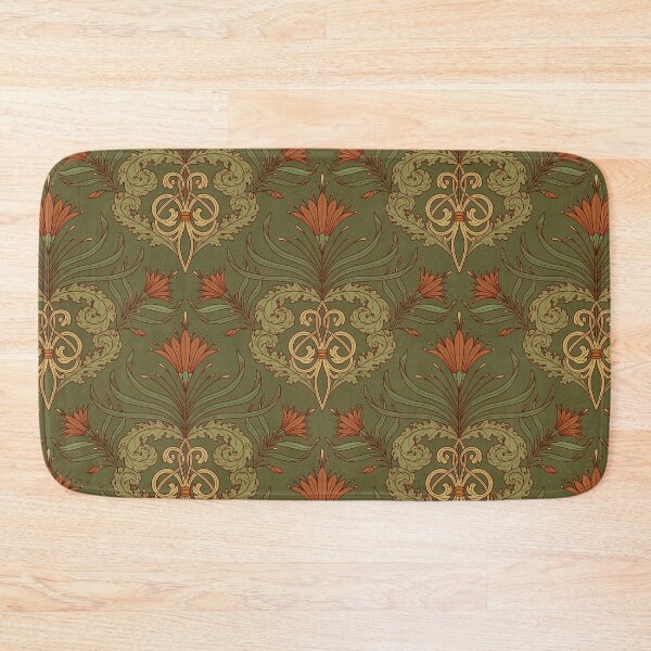 Item preview, Victorian vintage pattern with tendrils and flowers designed and sold by cat-astro-phe.