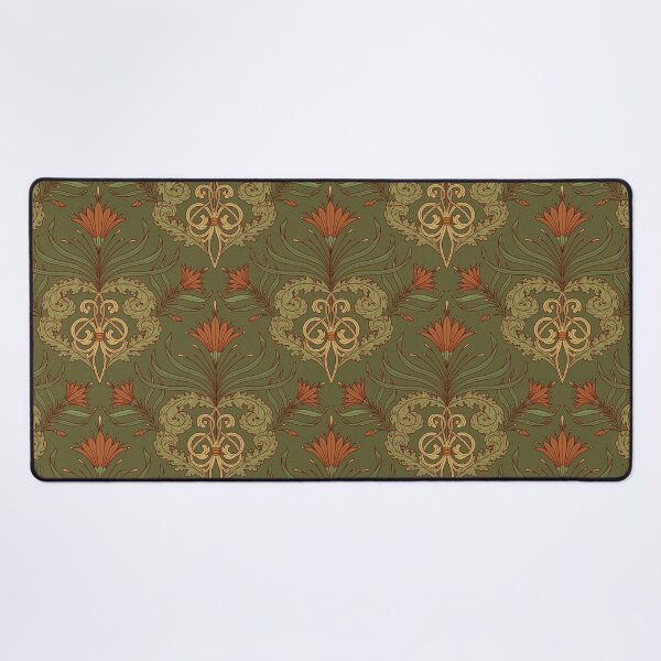 Item preview, Victorian vintage pattern with tendrils and flowers designed and sold by cat-astro-phe.