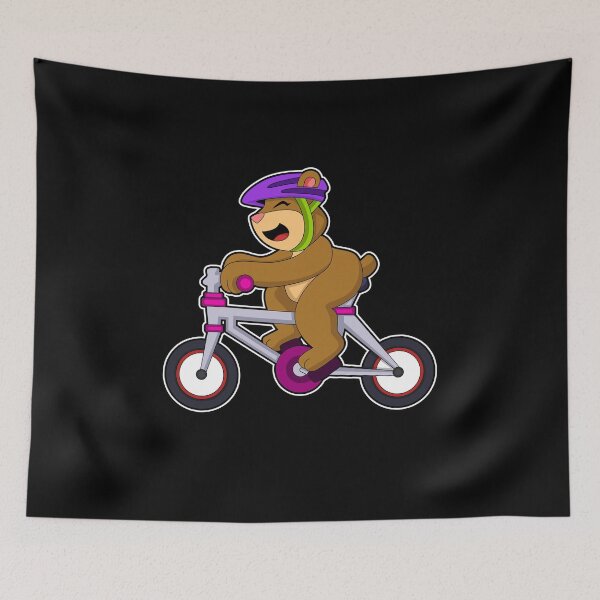 Item preview, Bear with Bicycle & Helmet designed and sold by Snabdesign84.