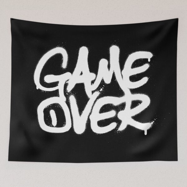 Item preview, graffiti dripping game over text sprayed designed and sold by Paulus-DB.