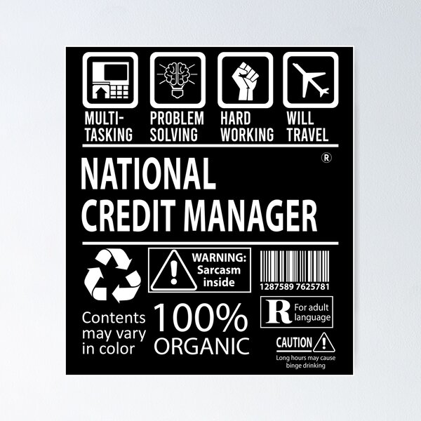 Item preview, National Credit Manager T Shirt - MultiTasking Certified Job Gift Item Tee designed and sold by killingworthhi.