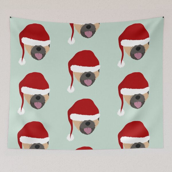 Item preview, Christmas border terrier dog designed and sold by Doggos-Dragons.