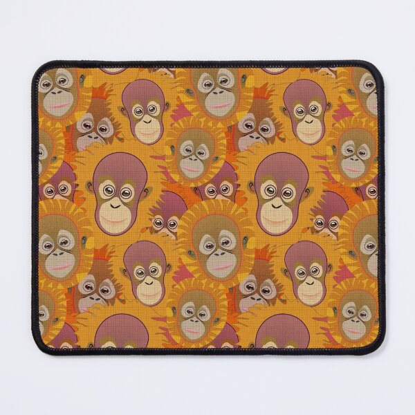 Item preview, Orangutan baby faces surface design designed and sold by Leanne  Nowell.