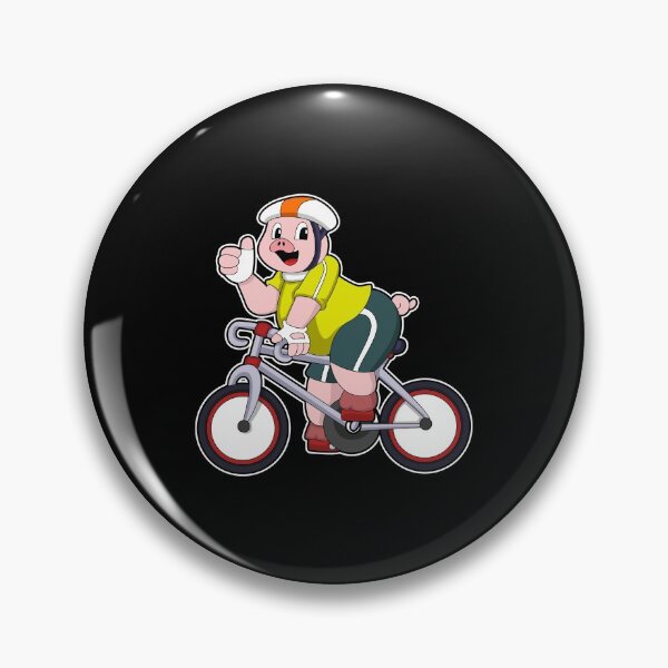 Item preview, Pig with Bicycle & Helmet designed and sold by Snabdesign84.
