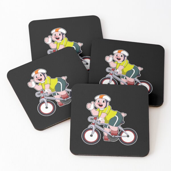 Item preview, Pig with Bicycle & Helmet designed and sold by Snabdesign84.