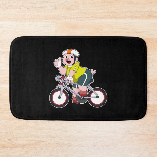 Item preview, Pig with Bicycle & Helmet designed and sold by Snabdesign84.