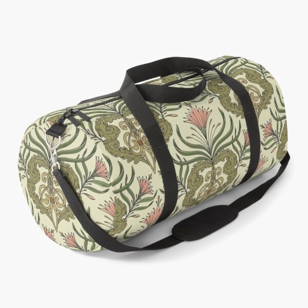 Item preview, Victorian vintage pattern with tendrils and flowers in pastel designed and sold by cat-astro-phe.