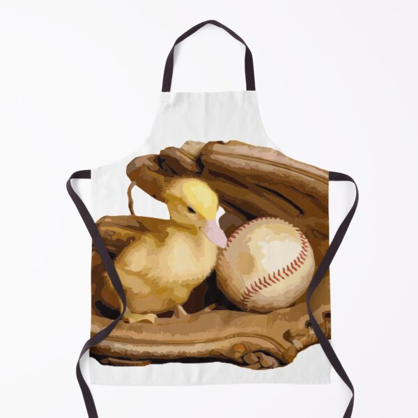 Item preview, The little chick hiding it in a baseball glove. designed and sold by Karine Dupras.