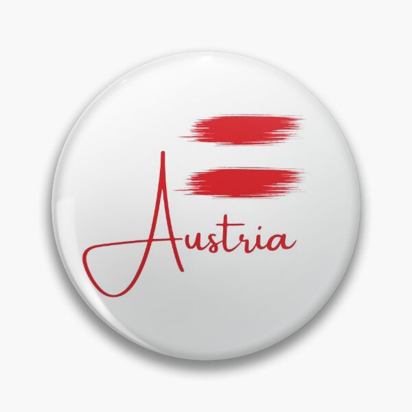 Item preview, Austrian Flag - Brush Stroke designed and sold by hijackhippo.