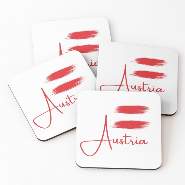 Item preview, Austrian Flag - Brush Stroke designed and sold by hijackhippo.