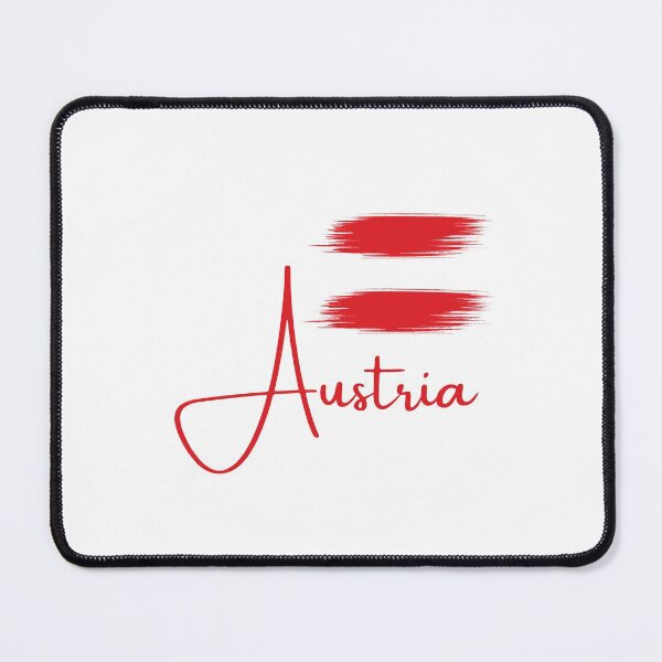 Item preview, Austrian Flag - Brush Stroke designed and sold by hijackhippo.