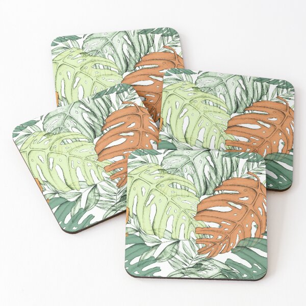 Item preview, Monstera leaves Pattern, Botanical Greenery, leaf designed and sold by patternme.