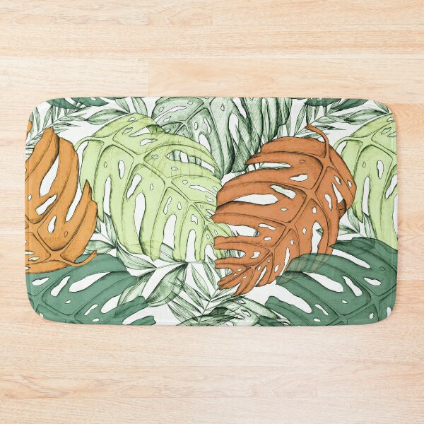 Item preview, Monstera leaves Pattern, Botanical Greenery, leaf designed and sold by patternme.