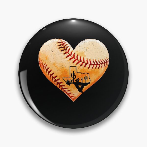 Artikelvorschau, Retro Vintage Houston Texas Baseball-Herz mit Karte entworfen und verkauft von Dressed For  Duty.