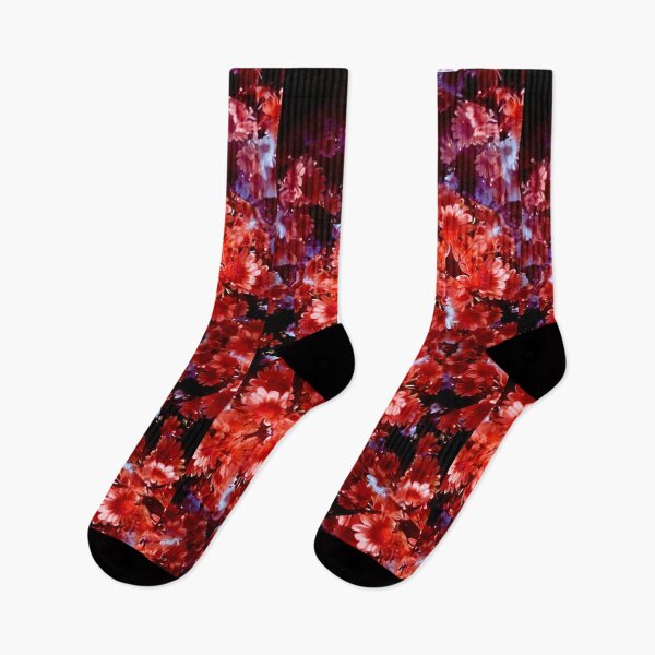 Item preview, flower kaleidoscope (067) - red daisies designed and sold by expl-rations.