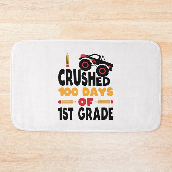 Item preview, I Crushed 100 Days Of First Grade 100 Days Of School 1st Grade Kids Boys Monster Truck designed and sold by clothesy7.