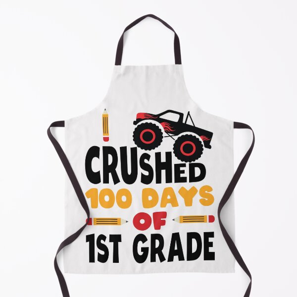 Item preview, I Crushed 100 Days Of First Grade 100 Days Of School 1st Grade Kids Boys Monster Truck designed and sold by clothesy7.