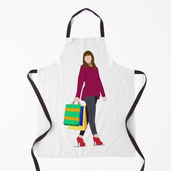 Item preview, Shopping woman hold bags, portrait isolated. White background. Happy shopping girl. Red dress. female beautiful model. designed and sold by deeplaxman.